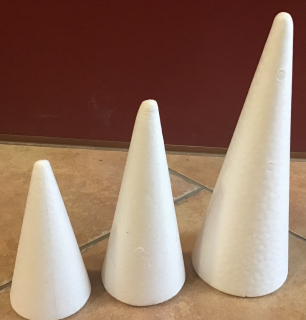 Kužel polystyren 11x5,5cm 1ks