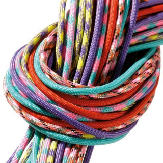 Paracord padáková šňůra o4mm 6ks x 2,6m
