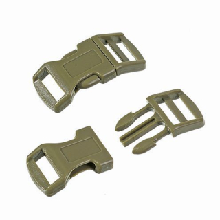 Zapínání spona 16/20mm 8ks olivová