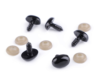 Čumák / oči s pojistkou 9x13 mm 1ks