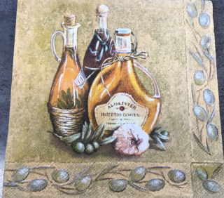 Ubrousek 33x33cm olivy