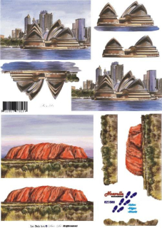 3D vystřihovánky A4 Australie