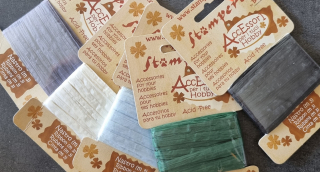 Papírová stuha 3m - acid free černá