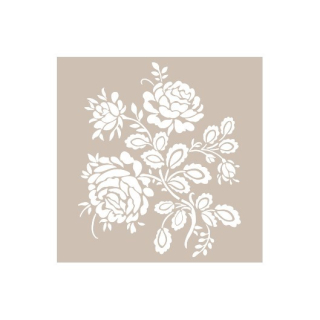 Šablona Cadence 21x30 cm - Růžičky