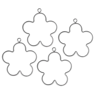 Drátěný polotovar - květ ø5,5cm 4ks