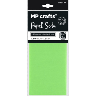 Hedvábný papír sv.zelený 50x66cm 10ks