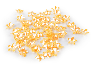 Flitry 3D květ o13mm 10g žlutá