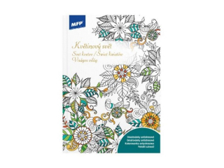 Antistresové omalovánky Květinový svět A4