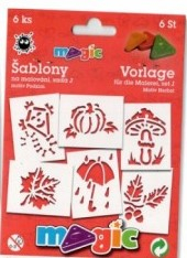 Papírové šablony 6ks Podzim