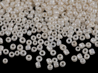 Rokajl 12/0 2mm neprůhledný 50g perleť
