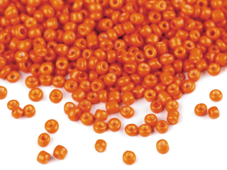 Rokajl 12/0 2mm neprůhledný 50g oranž