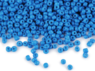 Rokajl 12/0 2mm neprůhledný 50g modrá