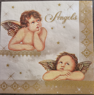Ubrousek 33x33cm anděl