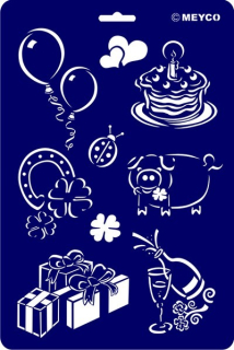 Šablona Oslava 20x30cm 