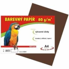 Papír A4 80g 1ks tm.hnědý
