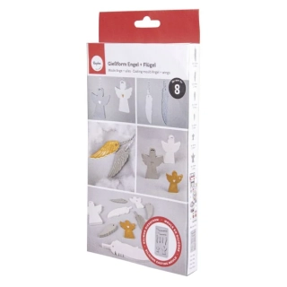 Silikonová forma na odlévání Andělé a peříčka 8 motivů