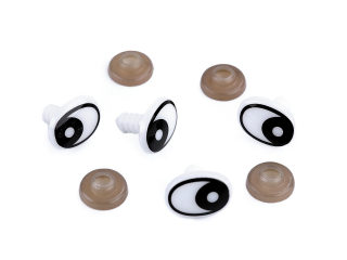 Oči s pojistkou 12x16 mm 1ks