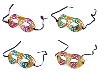 Karnevalová maska škraboška mix 1ks