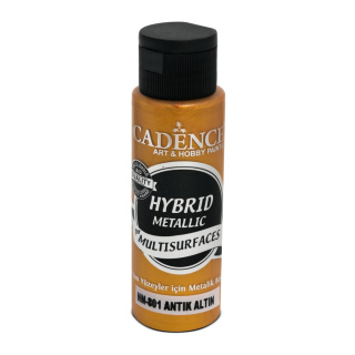 Akrylová metalická barva Cadence Hybrid 70ml antická zlatá