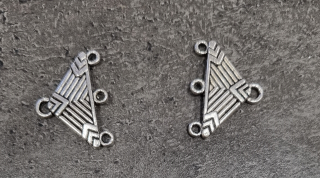 Komponent s očky 20x32mm 2ks platina