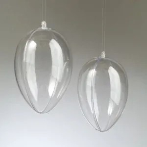 Vajíčko vejce plastové čiré půlené 140mm