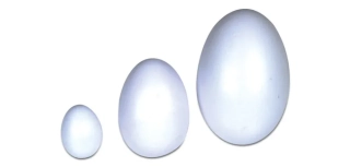 Vajíčko vejce plast 85x60mm bílá
