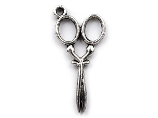 Přívěsek Nůžky 13x30mm 1ks platina