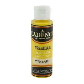 Akrylová barva Cadence Premium 70ml žlutá hořčičná