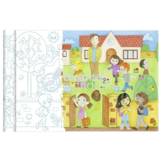 Omalovánky v roli 5x0,35m - školka