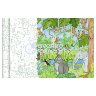 Omalovánky v roli 5x0,35m - džungle zvířata