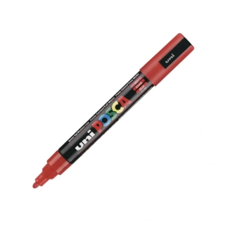 POSCA 5M červený popisovač hrot 1,8-2,5mm