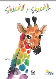 Skicák bílý A4 10listů 200g Notes