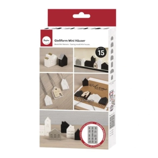 Silikonová forma na odlévání Mini domečky 