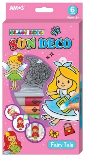 Barvy na sklo sada 6 barev 10,5ml + 6x sklíčka