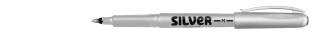 Popisovač M 1mm Centropen stříbrná