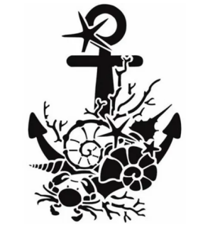 Šablona 21x30cm Kotva