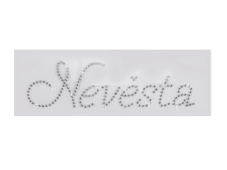 Nažehlovací nápis Nevěsta 2ks