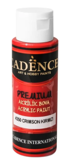 Akrylová barva Cadence Premium 70ml karmínově červená