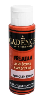 Akrylová barva Cadence Premium 70ml jahodová červená