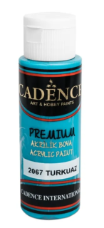 Akrylová barva Cadence Premium 70ml tyrkys