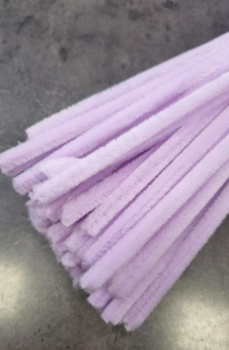 Chlupatý modelovací drátek 0,6x30cm sv.fialová 100ks