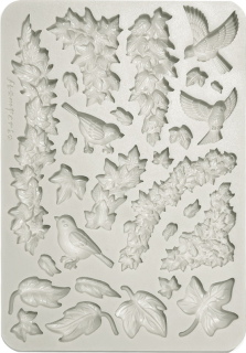 Silikonová forma na odlévání A5 - břečťan