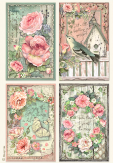 Rýžový papír A4 Růže