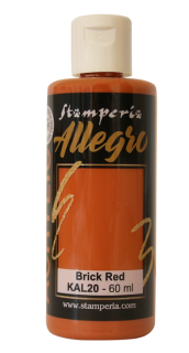 Akrylová barva 60ml cihlově červená