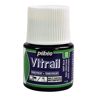 Vitrail na sklo, kovy, plexisklo 45ml tm.modrá