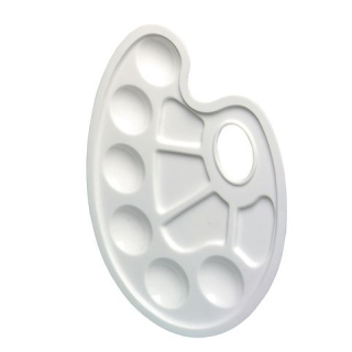 Paleta malířská plastová 17x23cm