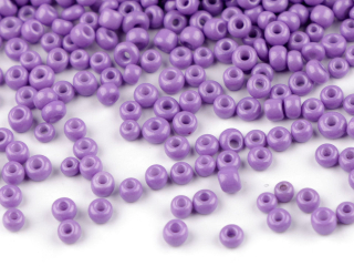 Rokajl 12/0 2mm neprůhledný 50g lila