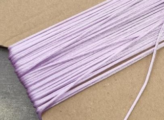 Šňůra saténová o1mm 1m sv.fialová 