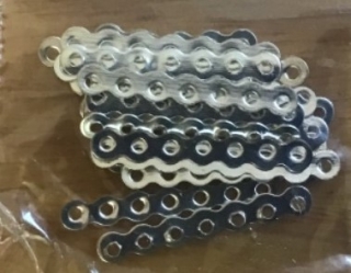 Bižuterní vodič 7řad 3x24mm 20ks stříbrný