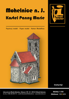 Vystřihovánka Kostel Panny Marie v Mohelnici nad Jizerou